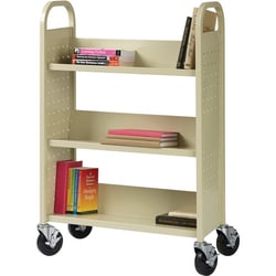 Enterprise Technology Solutions&nbsp;Lorell  Book Cart, Single-sided, 3-shelf,30-3/4