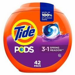 Enterprise Technology Solutions&nbsp;Procter & Gamble Commercial  Laundry Pods,3-in-1,HE&Stand,Spring Meadow,42Pods/PK,Orange