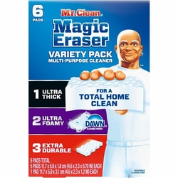 Enterprise Technology Solutions&nbsp;Procter & Gamble Commercial  Magic Erasers,Mr. Clean,Sponges,Variety Pack,6/BX