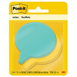 Enterprise Technology Solutions&nbsp;3M  Super Sticky Die Cut Notes, 2/PK, Blue/Yellow