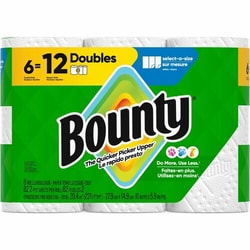 Enterprise Technology Solutions&nbsp;Procter & Gamble Commercial  Paper Towels,Bounty,Select-A-Size,Double,82/RL,6RL/CT,WE