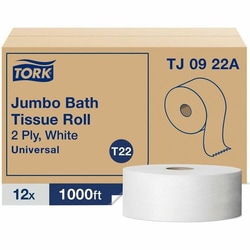 Enterprise Technology Solutions&nbsp;TORK  Bath Tissue, Jumbo, 2-Ply, 8