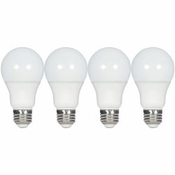 Enterprise Technology Solutions&nbsp;Satco Products, Inc.  Lightbulb,A19,Energy-Saving,LED,NonDimmable,15000Hours,2700K,9.5W,120-Volt,800L,80+CRI,12/PK,White