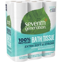 Enterprise Technology Solutions&nbsp;Seventh Generation  Rec Bathroom Tissue, 2-Ply, 240shts, 24/PK, White