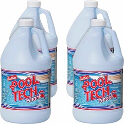 Enterprise Technology Solutions&nbsp;KIK Custom Products  Pool Shock,Liquid,Sodium Hypochlorite,128 oz,4/CT