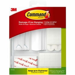 Enterprise Technology Solutions&nbsp;3M  Picture-hanging Kit, Command Adhesive, 38 Pieces, WE