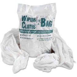 Enterprise Technology Solutions&nbsp;Office Snax  Cotton Wiping Cloths, Assorted Sizes, 1 lb Bag, WE/BE