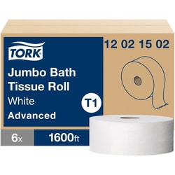 Enterprise Technology Solutions&nbsp;TORK  T1 Jumbo Toilet Paper Rolls, 2-Ply, 3.48
