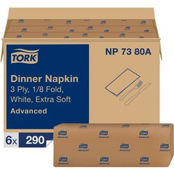 Enterprise Technology Solutions&nbsp;TORK  100% Recycled Dinner Napkins, 3-Ply, 17