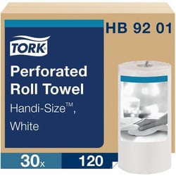 Enterprise Technology Solutions&nbsp;TORK  Paper Towel,Perforated,Handi-Sz,2-Ply,120Sht/RL,30/CT,White