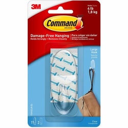 Enterprise Technology Solutions&nbsp;3M  Adhesive Hanging Hook, Large, Holds 4lbs., Clear