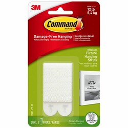 Enterprise Technology Solutions&nbsp;3M  Hanging Strips,f/Med. Picture,Holds 3 lb,2/ST,4 ST/PK,WE