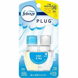 Enterprise Technology Solutions&nbsp;Procter & Gamble Commercial  Scented Oil Refill,Linen&Sky,Fade-DefyPLUG,26 mL, Clear Blue