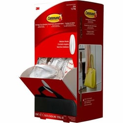Enterprise Technology Solutions&nbsp;3M  Strip Hooks,w/Adhesive Strips, Medium, 3 lb Cap, 50/CT, WE