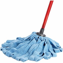 Enterprise Technology Solutions&nbsp;O-Cedar  Mop, Microfiber, w/Red Handle, Blue