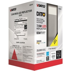 Enterprise Technology Solutions&nbsp;Satco Products, Inc.  Bulb,LED,BR30,7.5W,3000K,WarmWhite