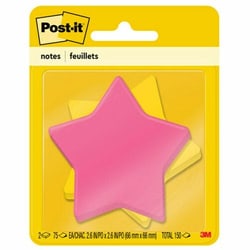 Enterprise Technology Solutions&nbsp;3M  Super Sticky Notepads, Star, 3