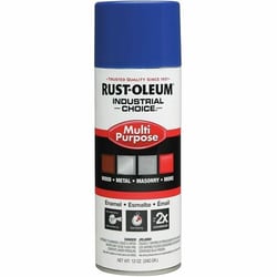Enterprise Technology Solutions&nbsp;Rust-Oleum  Spray Paint,Gloss,Oil-Based,Indoor/Outdoor,12 oz,Safety Blue