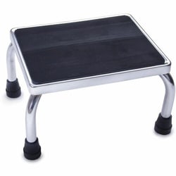 Enterprise Technology Solutions&nbsp;Medline  FootStool,No-SlipGrip,350lbCap,Chrome/Steel,16