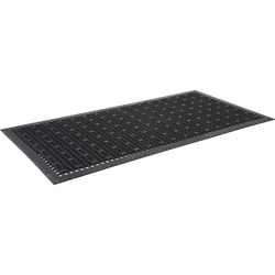 Enterprise Technology Solutions&nbsp;Genuine Joe  Utility Mat,Rubber,Beveled Edges,Antimicrobial,3'x5',Black