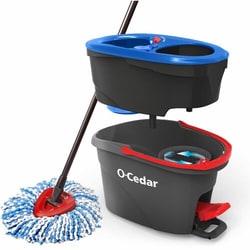 Enterprise Technology Solutions&nbsp;O-Cedar  Bucket System,w/RinseClean Bucket/Spin Mop/Handle,GY/RD/BE