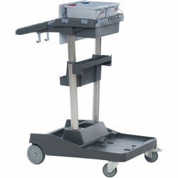Enterprise Technology Solutions&nbsp;Vileda Professional  Cleaning Cart,w/Buckets/Shelf,36-1/5