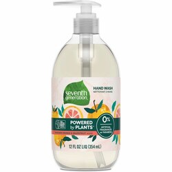 Enterprise Technology Solutions&nbsp;Seventh Generation  Handwash, Mandarin Orange/Grapefruit, 12oz Pump, Clear