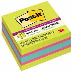 Enterprise Technology Solutions&nbsp;3M  Post-it Note Cube, Super Sticky, 3