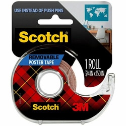 Enterprise Technology Solutions&nbsp;3M  Poster Tape, Removable, w/Dispenser, 3/4