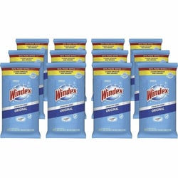 Enterprise Technology Solutions&nbsp;S.C. JOHNSON & SON, INC  Wipes, f/Glass/Multisurface, Windex, 38/PK, 12PK/CT, White