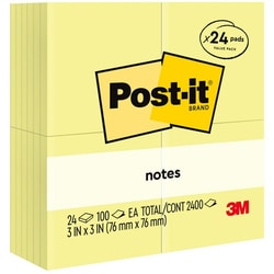 Enterprise Technology Solutions&nbsp;3M  Post-it Notes, 100 Sheets/Pad, 24/PK, 3