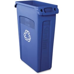 Enterprise Technology Solutions&nbsp;Rubbermaid Commercial Products  Recycling Container, Slim Jim, 23 Gal, Blue
