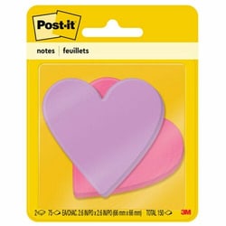 Enterprise Technology Solutions&nbsp;3M  Super Sticky Notepads, Heart, 3
