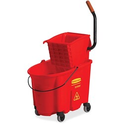 Enterprise Technology Solutions&nbsp;Rubbermaid Commercial Products  Wavebrake Mop Bucket/Wringer System, 35Qrt, Red