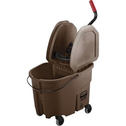 Enterprise Technology Solutions&nbsp;Rubbermaid Commercial Products  Mop Bucket/Wringer Combination, 26/35 Quart Bucket, Brown