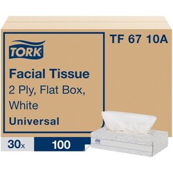 Enterprise Technology Solutions&nbsp;TORK  Facial Tissue,FlatBox,2-Ply,7-9/10