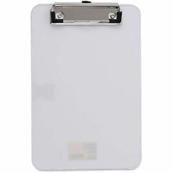 Enterprise Technology Solutions&nbsp;Universal  Plastic Clipboard with Low Profile Clip, 0.5