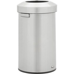 Enterprise Technology Solutions&nbsp;Rubbermaid Commercial Products  Trash Can,Round,Stainless Steel,24 Gal,17.7