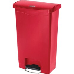 Enterprise Technology Solutions&nbsp;Rubbermaid Commercial Products  Slim Jim Step-On Container, 13G, Red