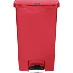 Enterprise Technology Solutions&nbsp;Rubbermaid Commercial Products  Slim Jim Step-On Container, 18G, Red