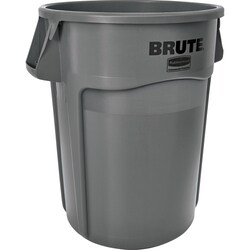 Enterprise Technology Solutions&nbsp;Rubbermaid Commercial Products  Waste Container, Brute, w/Handles, 44 Gallon, Gray