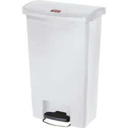 Enterprise Technology Solutions&nbsp;Rubbermaid Commercial Products  Slim Jim Step-On Container, 13G, White