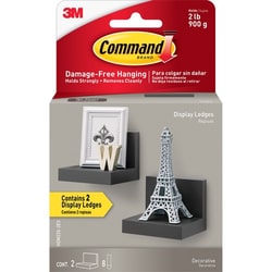 Enterprise Technology Solutions&nbsp;3M  Shelf Ledge, 8 Command Strips, Holds 2 lb, 4