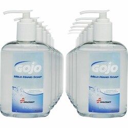 Enterprise Technology Solutions&nbsp;SKILCRAFT  Soap, Liquid, Pump Bottle, 8 oz., 12/CT, Clear