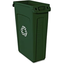 Enterprise Technology Solutions&nbsp;Rubbermaid Commercial Products  Recycling Container, Slim Jim, 23 Gal, Green