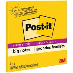 Enterprise Technology Solutions&nbsp;3M  Notepad,Post-it Big Notes,Super Sticky,30 Shts,11