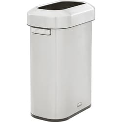 Enterprise Technology Solutions&nbsp;Rubbermaid Commercial Products  Trash Can,Oval,Slim,Stlss Steel,15Gal,11.3