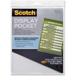Enterprise Technology Solutions&nbsp;3M  Display Pocket, Removable Fasteners, 9