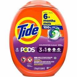 Enterprise Technology Solutions&nbsp;Procter & Gamble Commercial  Laundry Pods,3-in-1,HE&Stand,Spring Meadow,112Pods/PK,Orange