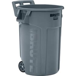 Enterprise Technology Solutions&nbsp;Rubbermaid Commercial Products  Trash Container,Brute,Vented,Wheeled,44 Gal Cap,Gray